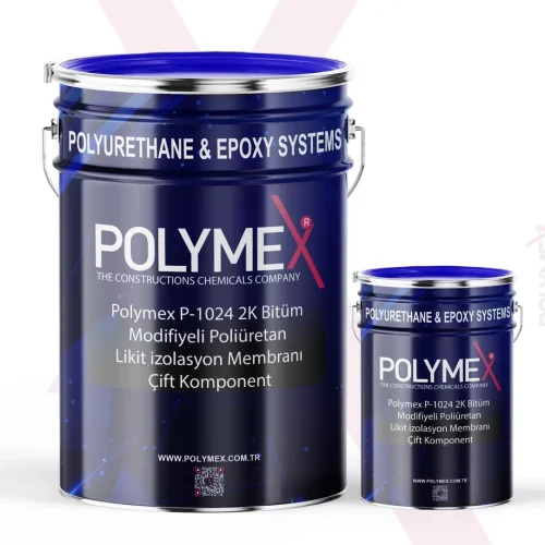 Polymex P-1024 2K Bitüm Modifiyeli Poliüretan Likit izolasyon Membranı